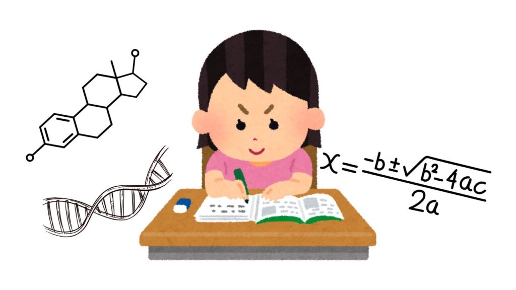 勉強する人